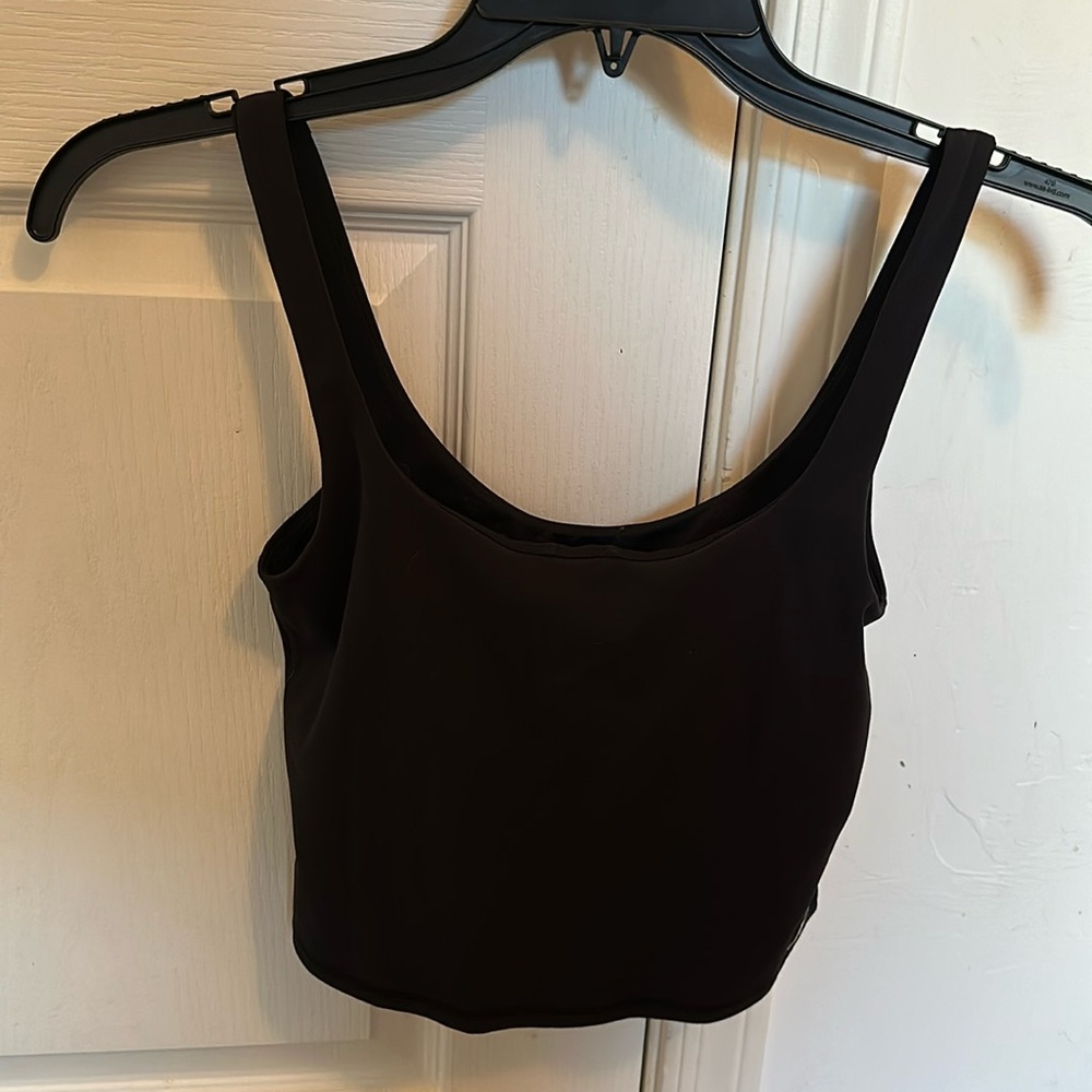 Vuori Daily Crop Tank Black